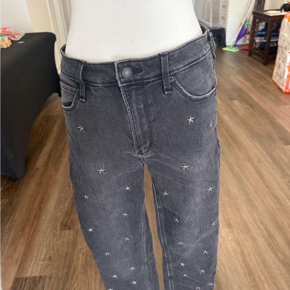 Abercrombie & Fitch Star Accented Black Jeans